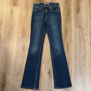 Joe’s Jeans High Rise Bronte Straight Flare Medium Wash Jeans Size 27